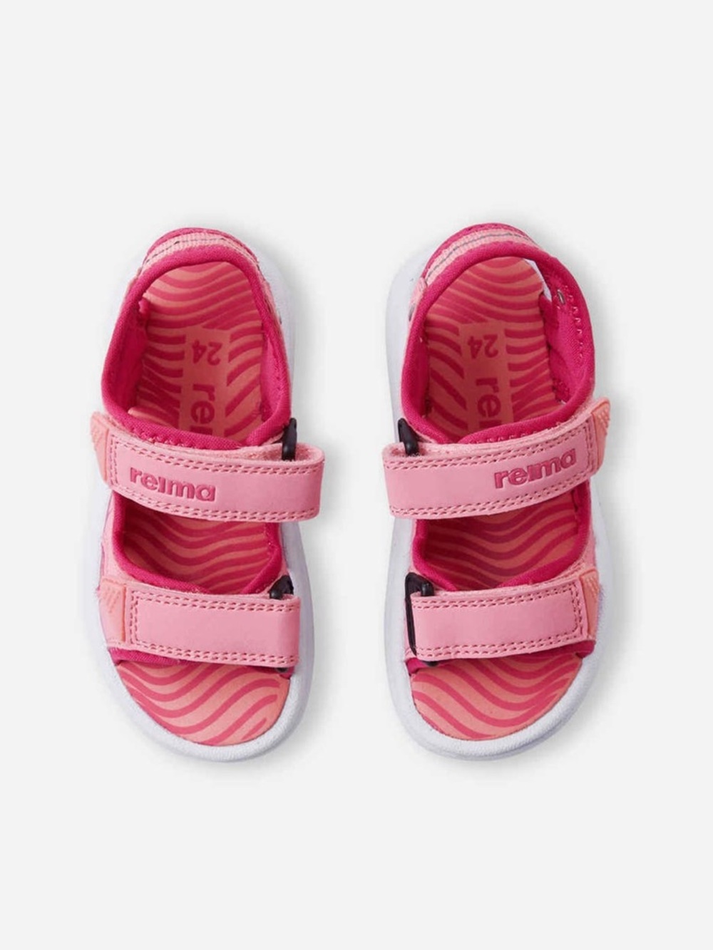 Reima Girls’ Bungee Sunset Pink Velcro Sandals—11 - Picture 3 of 15